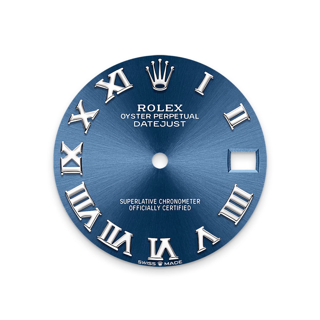 Bright blue dial