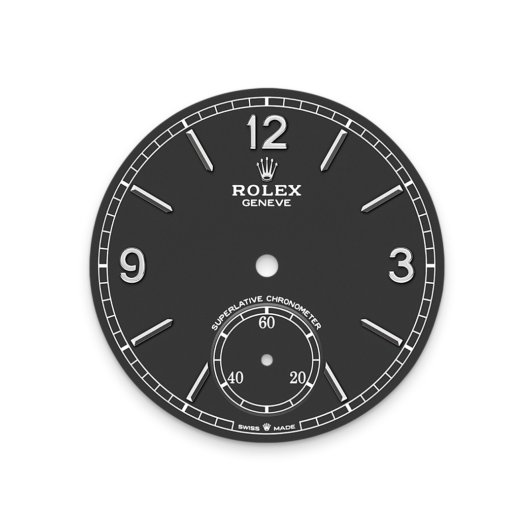 Intense black dial