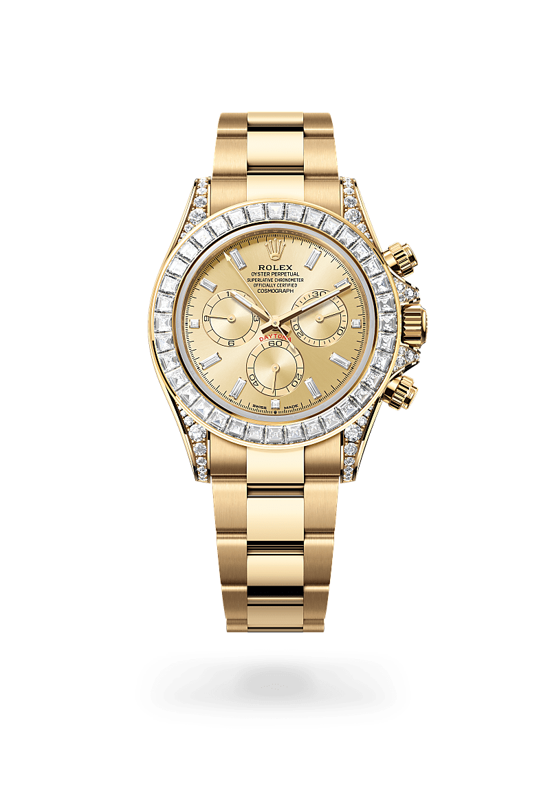 Rolex - Cosmograph Daytona - Oyster, 40 mm, yellow gold and diamonds