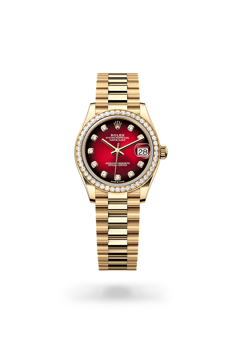 Rolex - Datejust 31 - Oyster, 31 mm, yellow gold and diamonds
