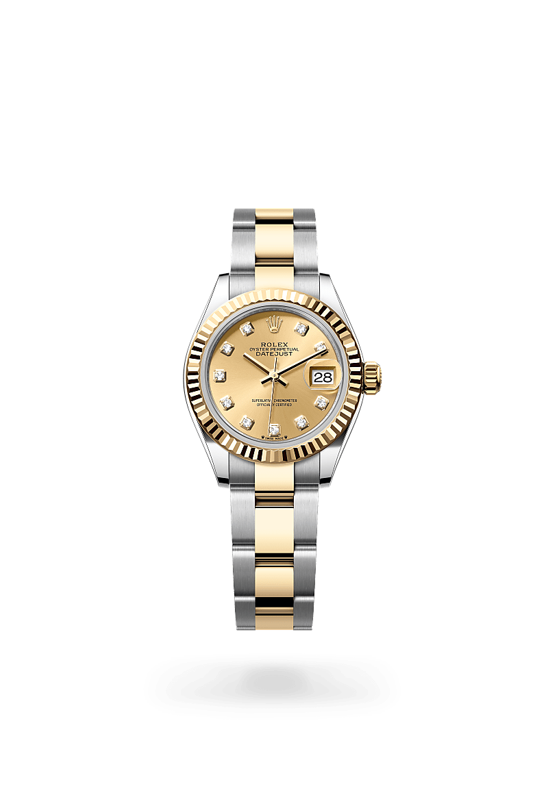 Rolex - Lady-Datejust - Oyster, 28 mm, Oystersteel and yellow gold